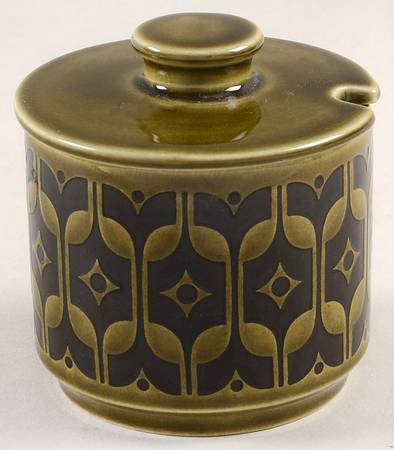 Heirloom Green Sugar Bowl & Lid