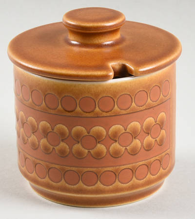 Saffron Sugar Bowl & Lid