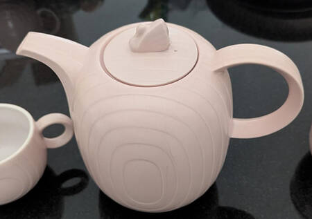 Swan Lake Pink Coffee Pot & Lid