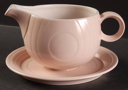 Swan Lake Pink Gravy Boat & Underplate