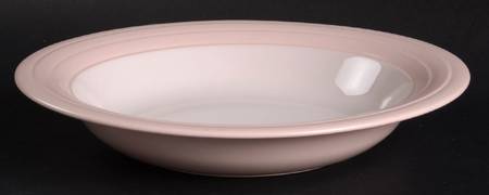 Swan Lake Pink Rim Soup Bowl