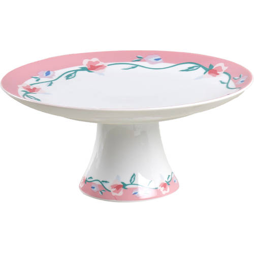 Harmony Rose 10" Diameter Pedestal Cake Stand
