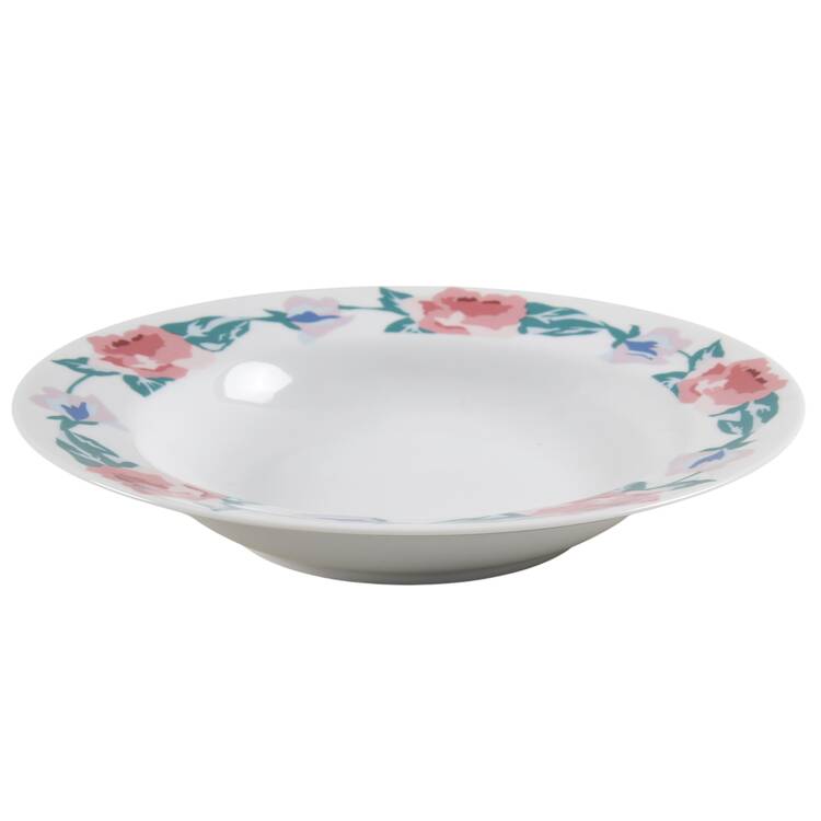 Harmony Rose Rim Soup Bowl