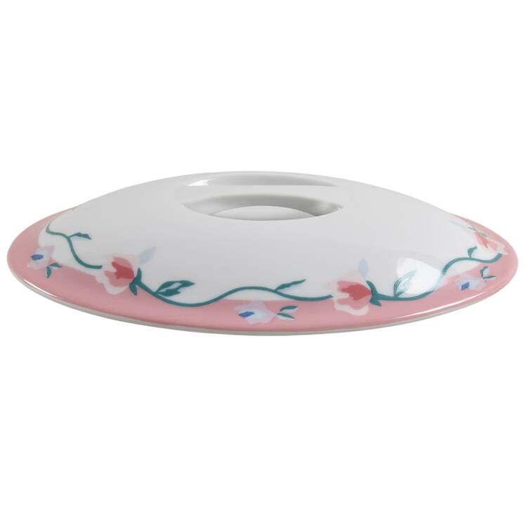 Harmony Rose Lid for Oval Vegetable