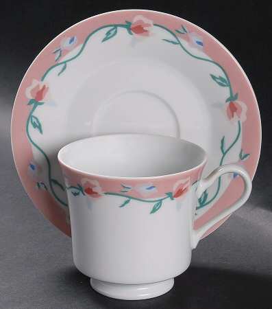Harmony Rose Footed Cup & Saucer Set