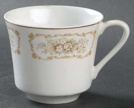 Elegance (Gold Trim) Flat Cup