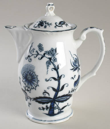 Blue Onion Coffee Pot & Lid