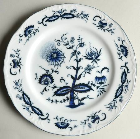 Blue Onion Salad Plate