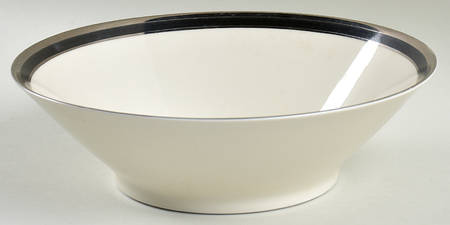 Midnight Halo 9" Round Vegetable Bowl