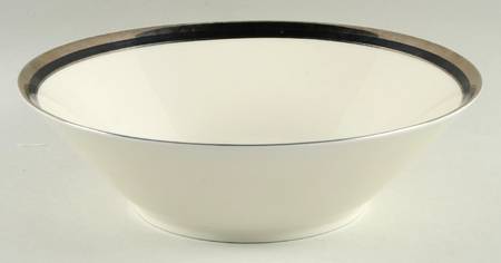 Midnight Halo 9" Round Vegetable Bowl