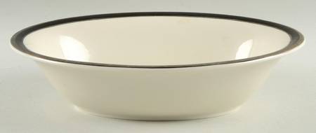 Midnight Halo 9" Oval Vegetable Bowl