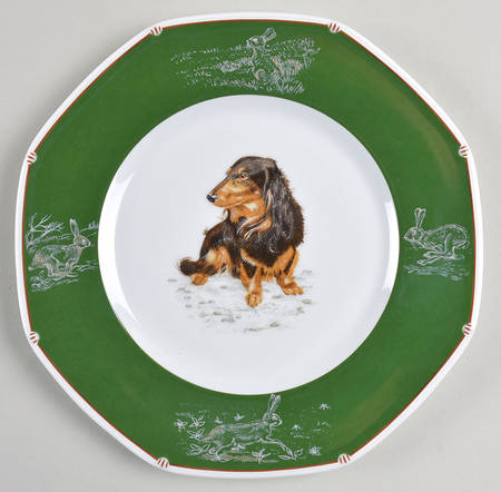 Chasse Hunter Green Salad/Dessert Plate