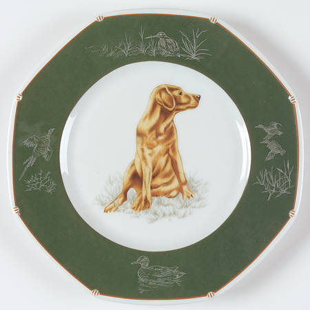 Chasse Hunter Green Salad/Dessert Plate