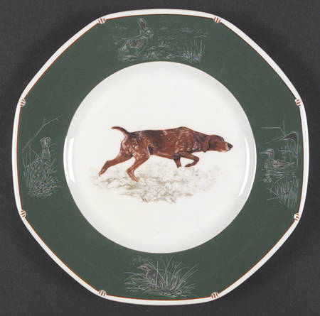 Chasse Hunter Green Salad/Dessert Plate