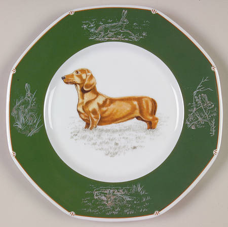 Chasse Hunter Green Salad/Dessert Plate