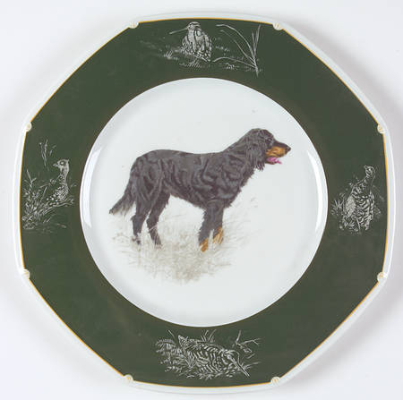 Chasse Hunter Green Dinner Plate