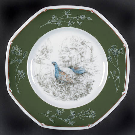 Chasse Hunter Green Bread & Butter Plate