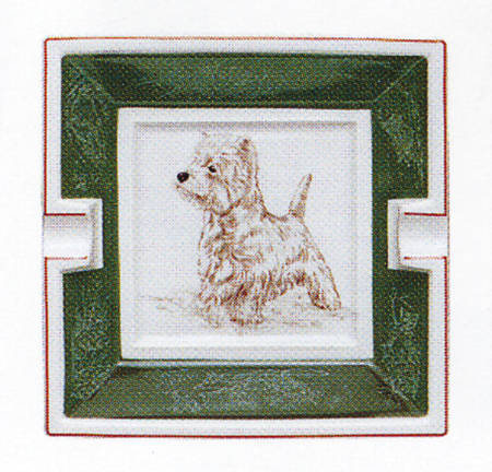 Chasse Hunter Green 4" Ashtray
