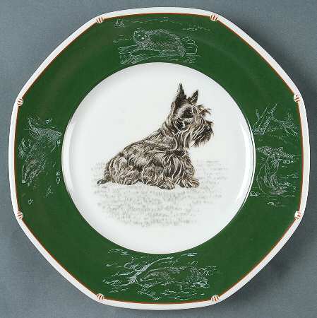 Chasse Hunter Green Salad/Dessert Plate