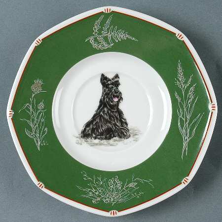 Chasse Hunter Green Saucer for Flat Cup