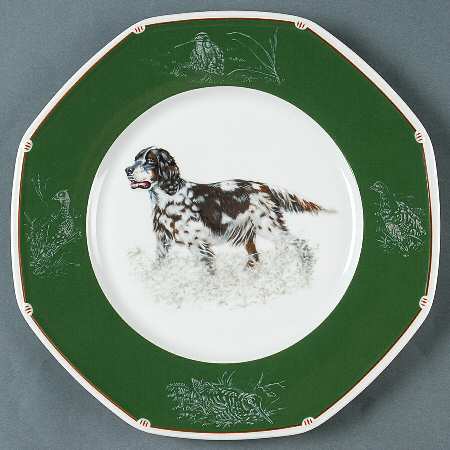 Chasse Hunter Green Dinner Plate