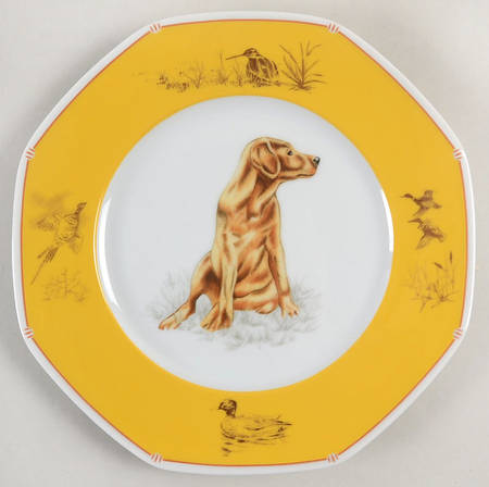 Chasse Yellow Salad/Dessert Plate