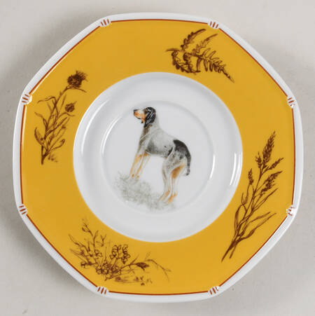 Chasse Yellow Saucer for Flat Cup
