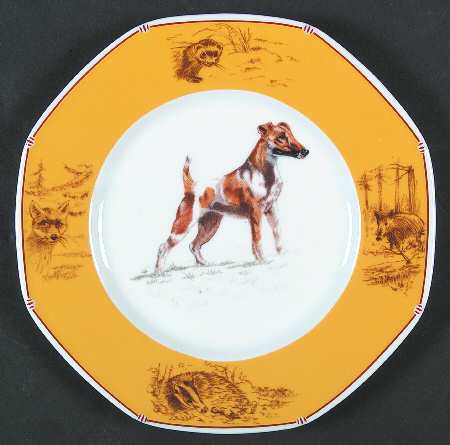 Chasse Yellow Salad/Dessert Plate