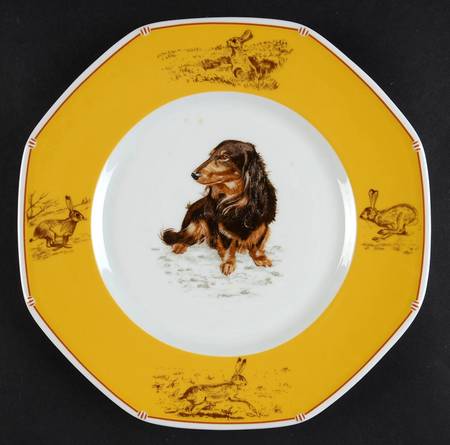 Chasse Yellow Salad/Dessert Plate