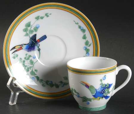 Toucans (Birds) Flat Demitasse Cup & Saucer Set