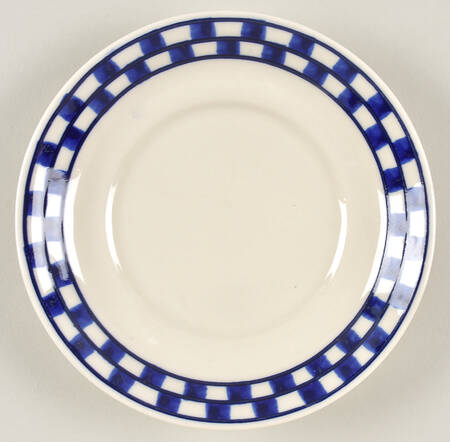Blue Checks Saucer
