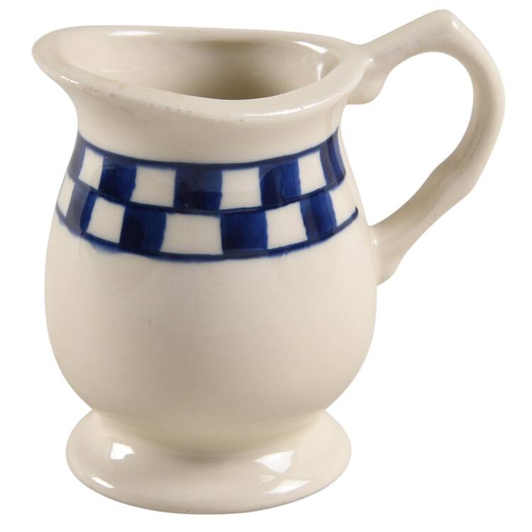 Blue Checks Mini Creamer