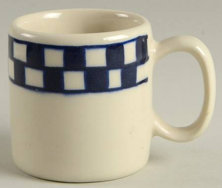 Blue Checks Small Mug