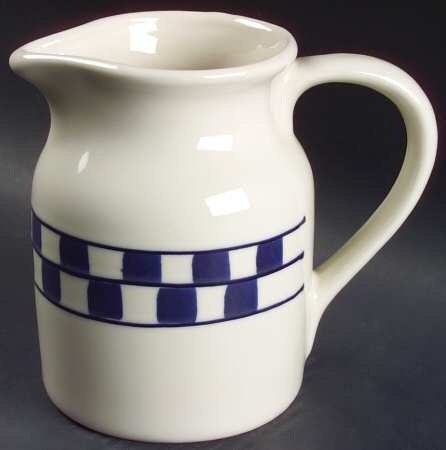 Blue Checks 32 Oz Pitcher