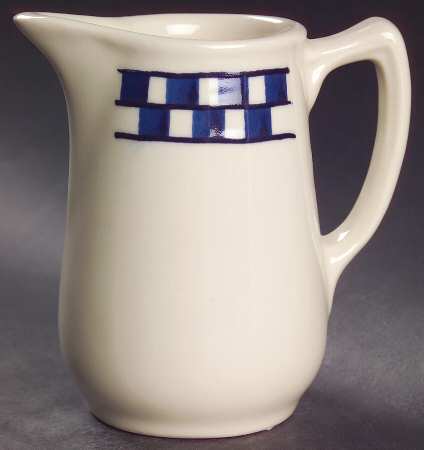 Blue Checks 10 Oz Pitcher