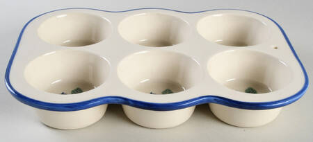 Blueberry (Blue Band) Muffin Pan (Holds 6 Muffins)