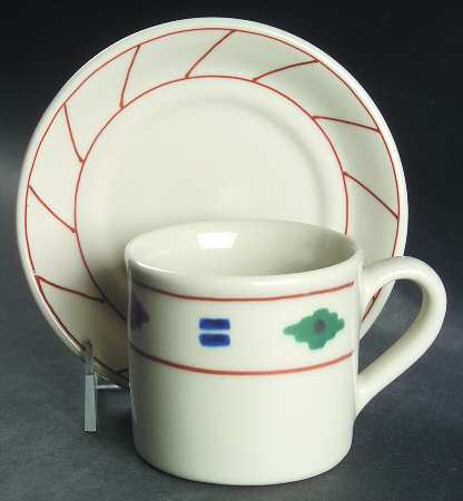 Cheyenne Flat Cup & Saucer Set