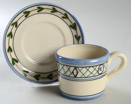 Country Squire Flat Cup & Saucer Set