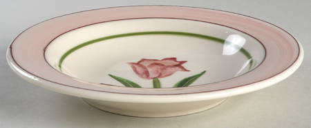 Early Romance Large Rim Soup Bowl