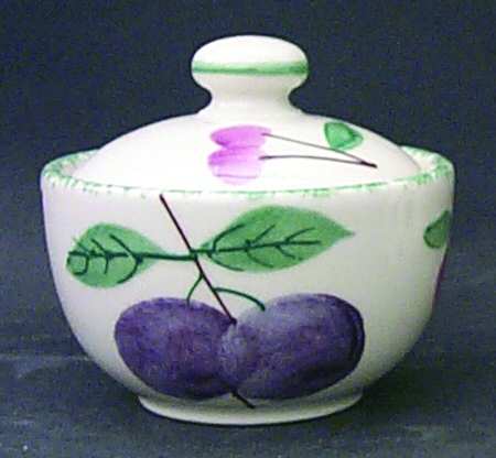 Fruit Salad Sugar Bowl & Lid