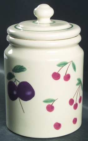 Fruit Salad Cookie Jar & Lid