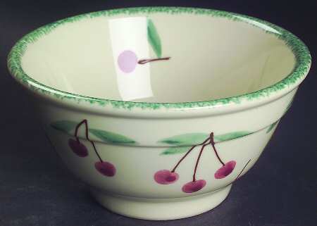 Fruit Salad 7" Ribbed Mixing Bowl