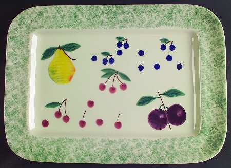 Fruit Salad 16" Rectangular Serving Platter