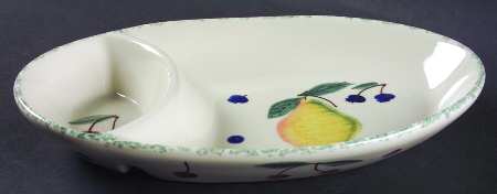 Fruit Salad Oval Divided Server