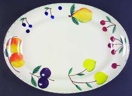 Fruit Salad 16" Oval Serving Platter