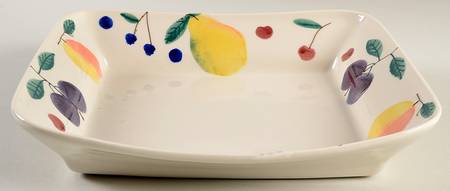 Fruit Salad 12" Rectangular Vegetable Bowl