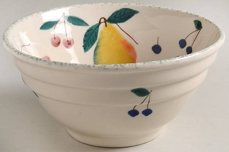 Fruit Salad 9" Ribbed Mixing Bowl