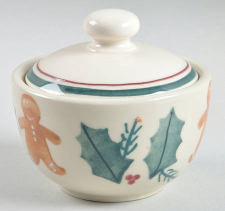 Gingerbread Sugar Bowl & Lid