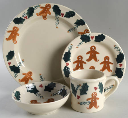 Gingerbread 4 Piece Place Setting