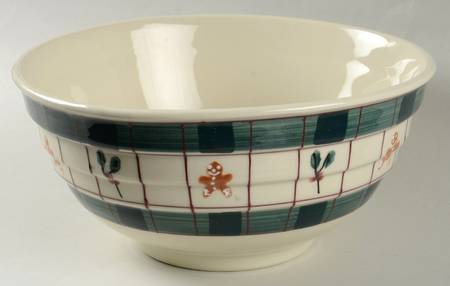 Gingerbread 11" Ribbed Mixing Bowl